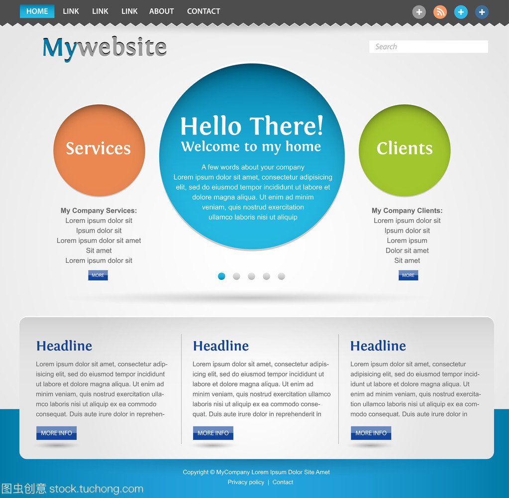 现代创意网站模板设计 打造引人入胜的数字体验